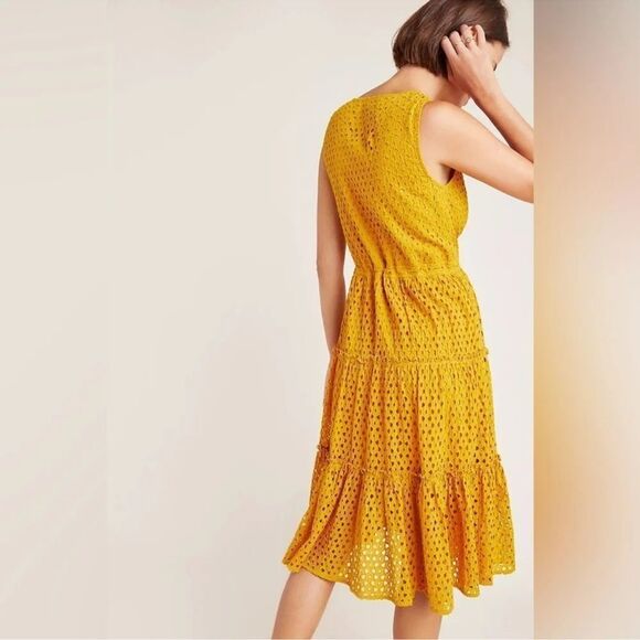 Frye + Anthropologie Nuri Eyelet wrap dress - Picture 4 of 5